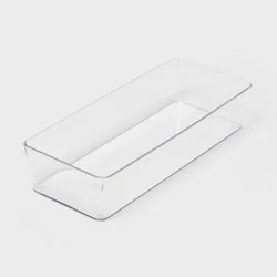 6"x15" Drawer Flatware Organizer - Brightroom™: Clear PETG, In-Drawer Kitchen Storage, Contemporary Style