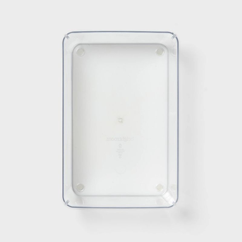 slide 3 of 3, 6"x9" Drawer Flatware Organizer - Brightroom™: Clear PETG In-Drawer Storage Tray, Contemporary Kitchen Organizer, 1 ct