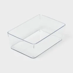 6"x9" Drawer Flatware Organizer - Brightroom™: Clear PETG In-Drawer Storage Tray, Contemporary Kitchen Organizer