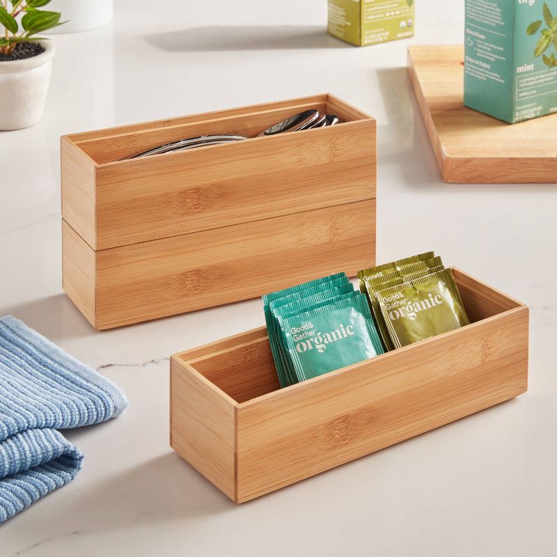 slide 2 of 3, 3"x9" Natural Kitchen Drawer Organizer - Brightroom™, 1 ct