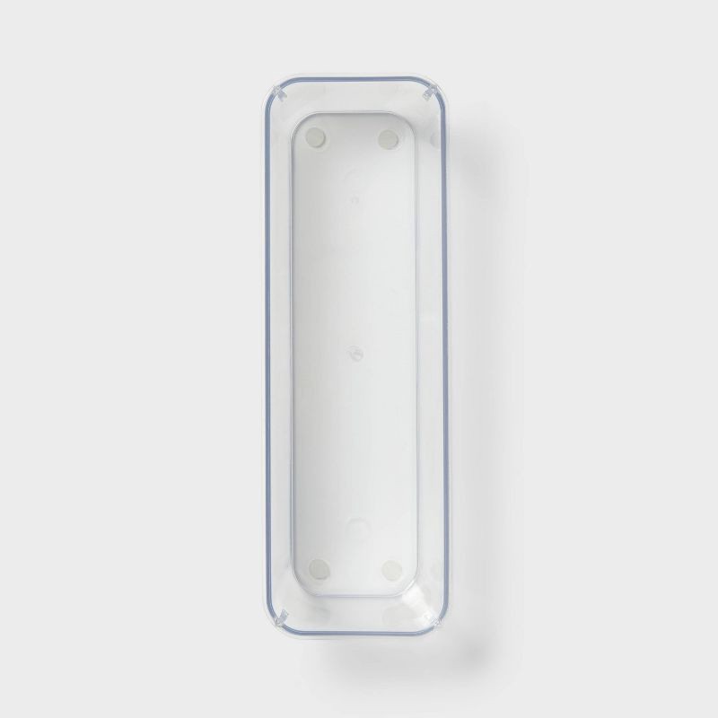 slide 3 of 3, 3"x9" Drawer Flatware Organizer - Brightroom™: Clear PETG In-Drawer Silverware Tray, Contemporary Style, 1 ct