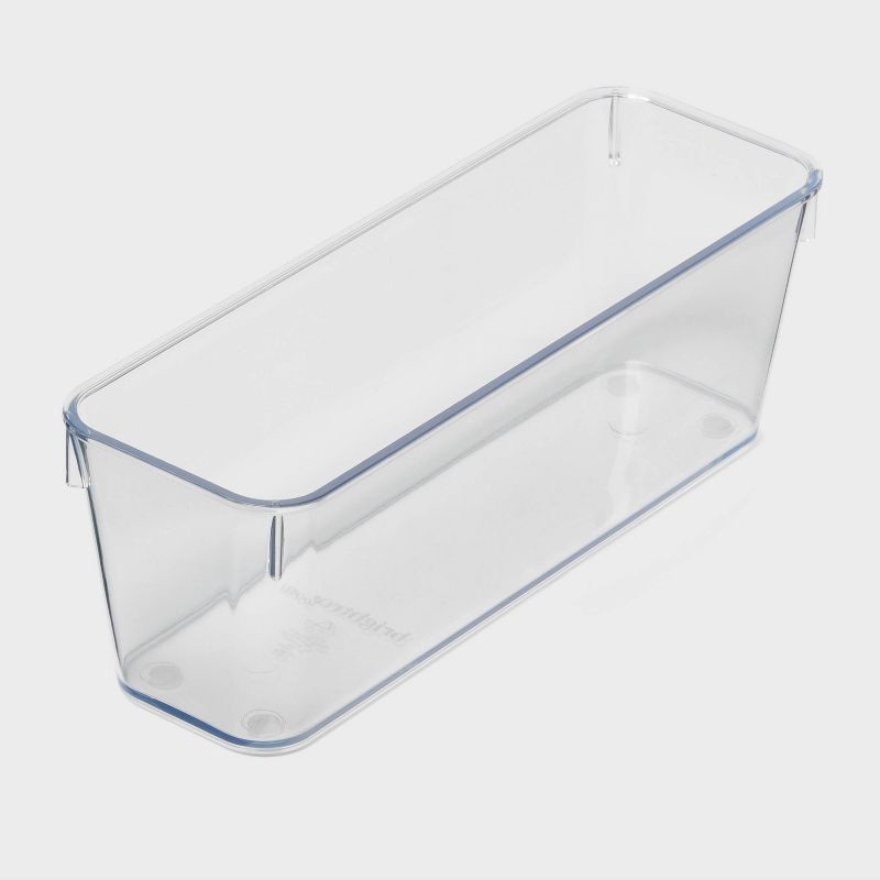 slide 1 of 3, 3"x9" Drawer Flatware Organizer - Brightroom™: Clear PETG In-Drawer Silverware Tray, Contemporary Style, 1 ct