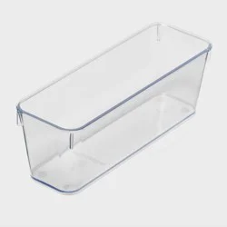 3"x9" Drawer Flatware Organizer - Brightroom™: Clear PETG In-Drawer Silverware Tray, Contemporary Style
