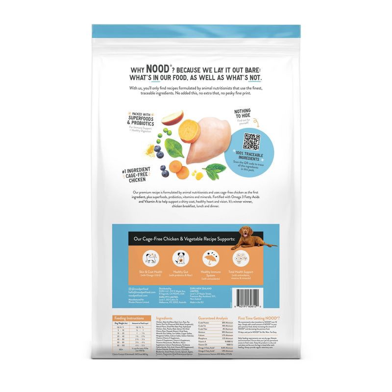 slide 8 of 8, NOOD Pet Food Adult Dry Dog Food with Chicken Flavor - 28lbs, 28 lb