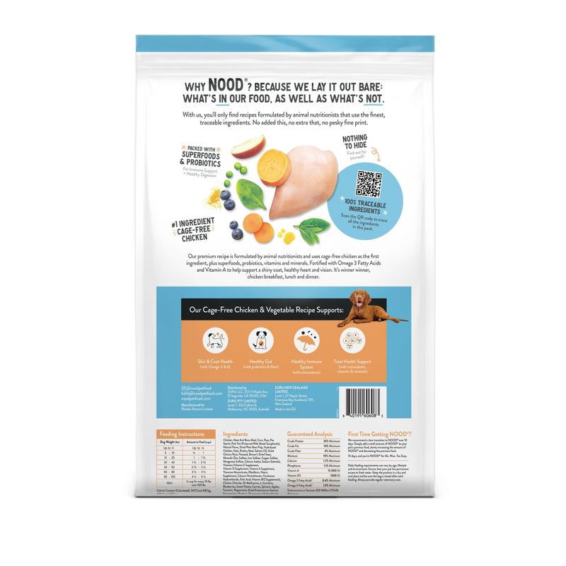 slide 8 of 8, NOOD Pet Food Adult Dry Dog Food with Chicken Flavor - 14lbs, 14 lb