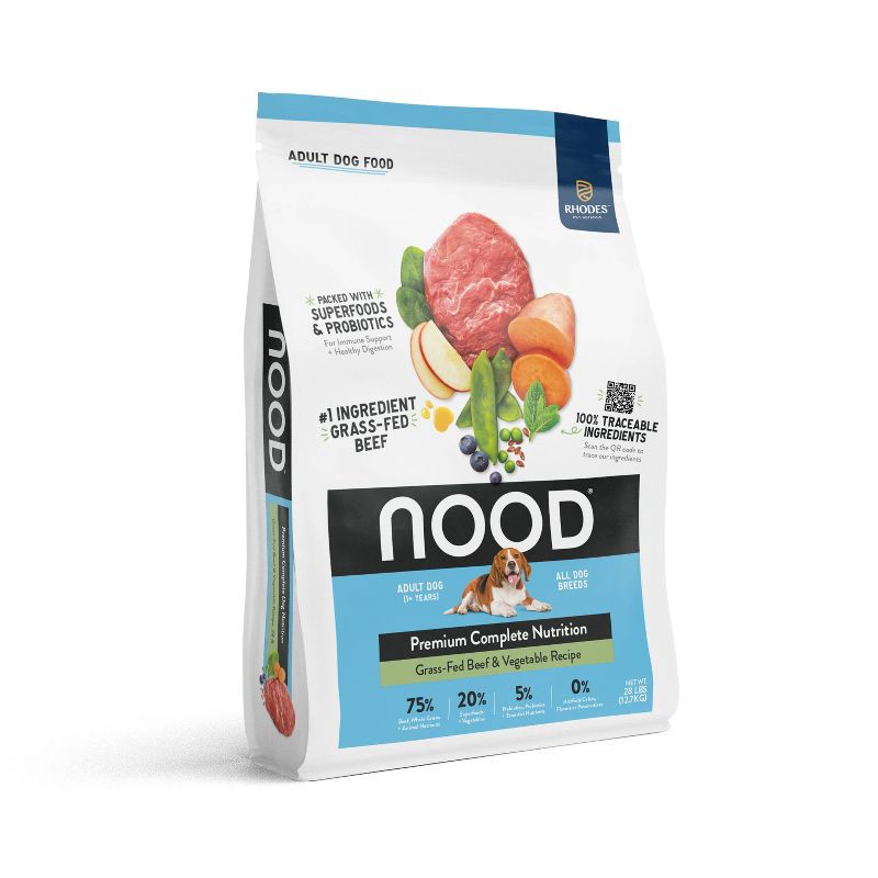 slide 6 of 8, NOOD Pet Food Adult Dry Dog Food with Beef Flavor - 28lbs, 28 lb