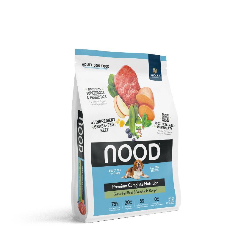 slide 6 of 8, NOOD Pet Food Adult Dry Dog Food with Beef Flavor - 14lbs, 14 lb