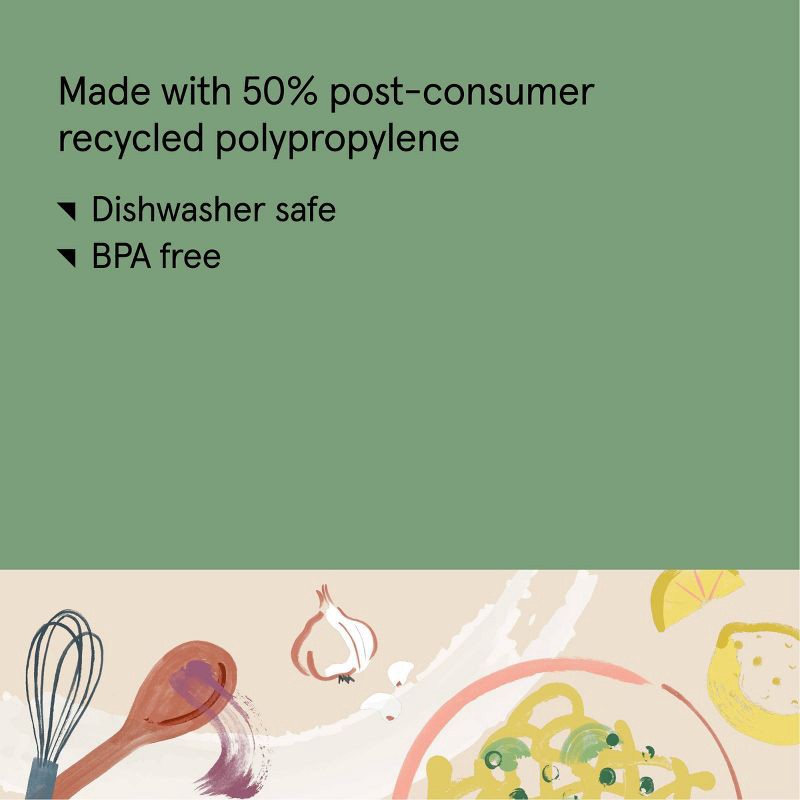 slide 4 of 4, Plastic Narrow Over the Sink Expandable Colander with Soaking Tray Green - Figmint™: Strainer, Dishwasher-Safe, 1 ct