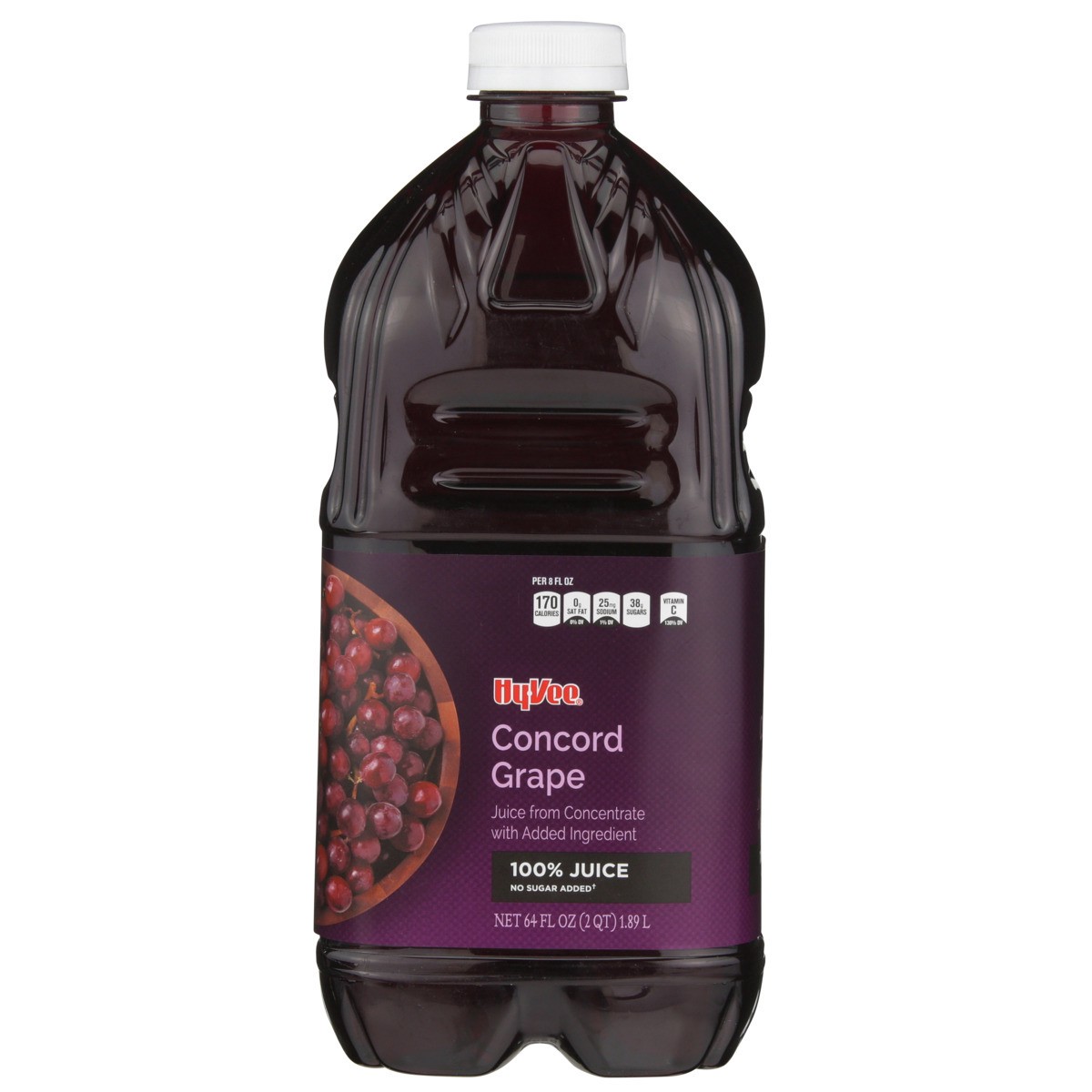 slide 8 of 8, Hy-vee 100% Concord Grape Juice From Concentrate - 64 fl oz, 64 fl oz
