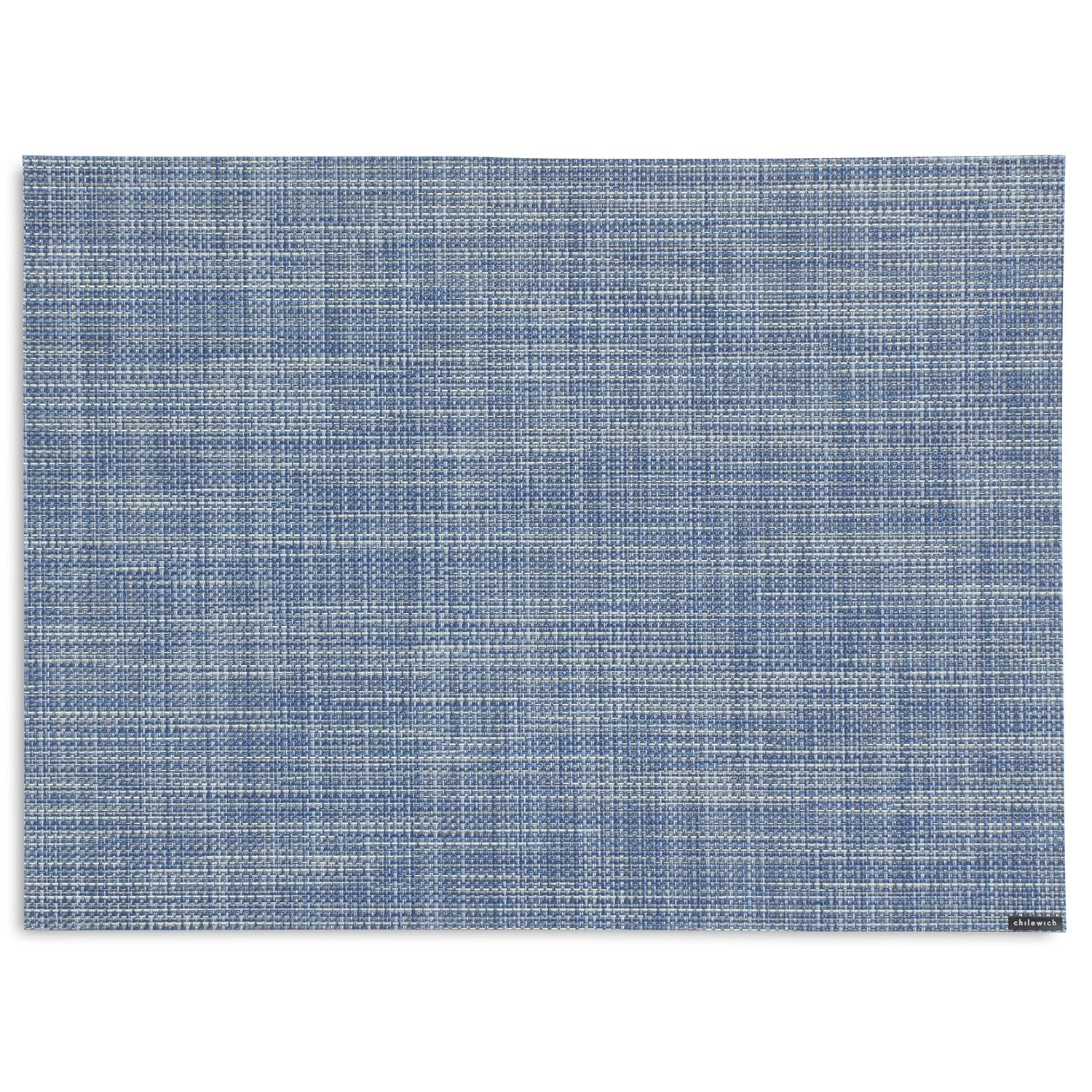 slide 1 of 1, Chilewich Mini Basketweave Placemat, Chambray, 19 in x 14 in