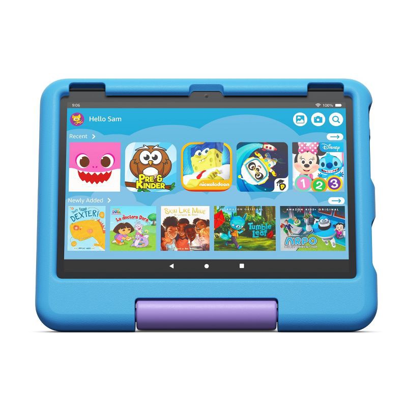 slide 3 of 8, Amazon Fire HD 10" 32GB Kids Tablet - (2023 Release) - Blue, 1 ct