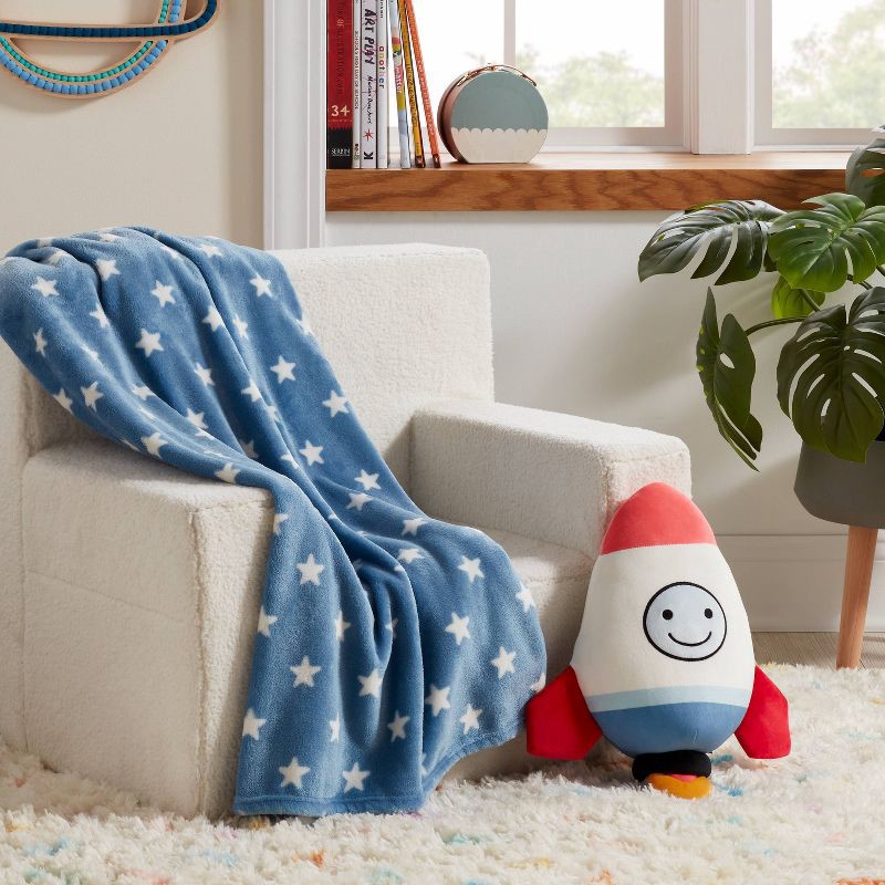 slide 2 of 3, Rocket Buddy Kids' Throw Pillow and Blanket Set - Pillowfort™, 1 ct