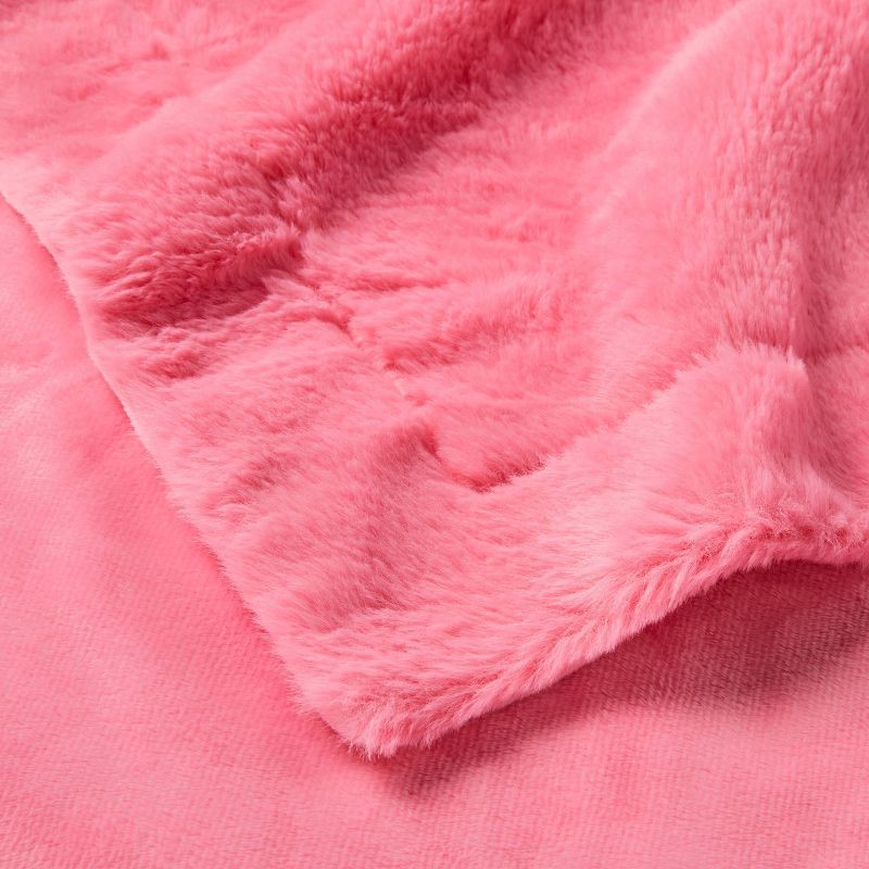 slide 3 of 3, Flower Eye Mask and Pink Kids' Throw Blanket Gift Set - Pillowfort™, 1 ct