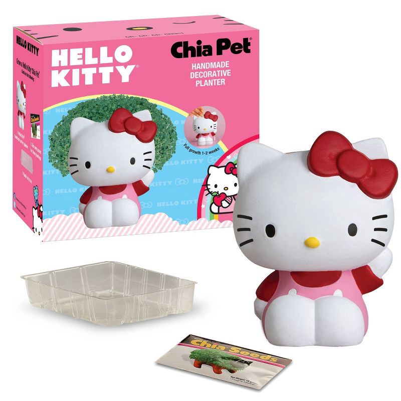 slide 5 of 7, NECA Hello Kitty Decorative Chia Pet Planter, 1 ct