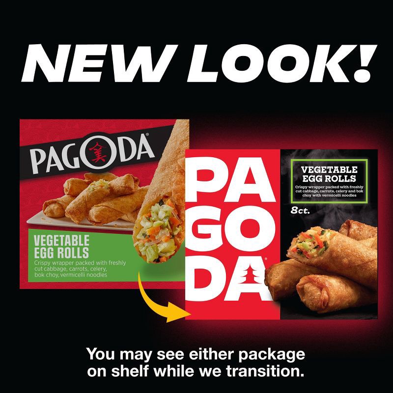 slide 3 of 10, PAGODA Frozen Crispy Vegetable Egg Rolls - 22.oz, 1 ct