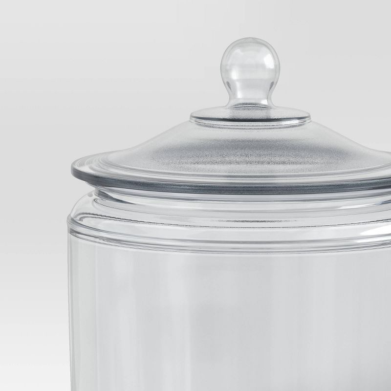 slide 3 of 3, 96oz Glassware Kitchen Storage - Threshold™: Clear Glass, Dishwasher-Safe, 8.27" Height, Lifetime Warranty, 96 oz