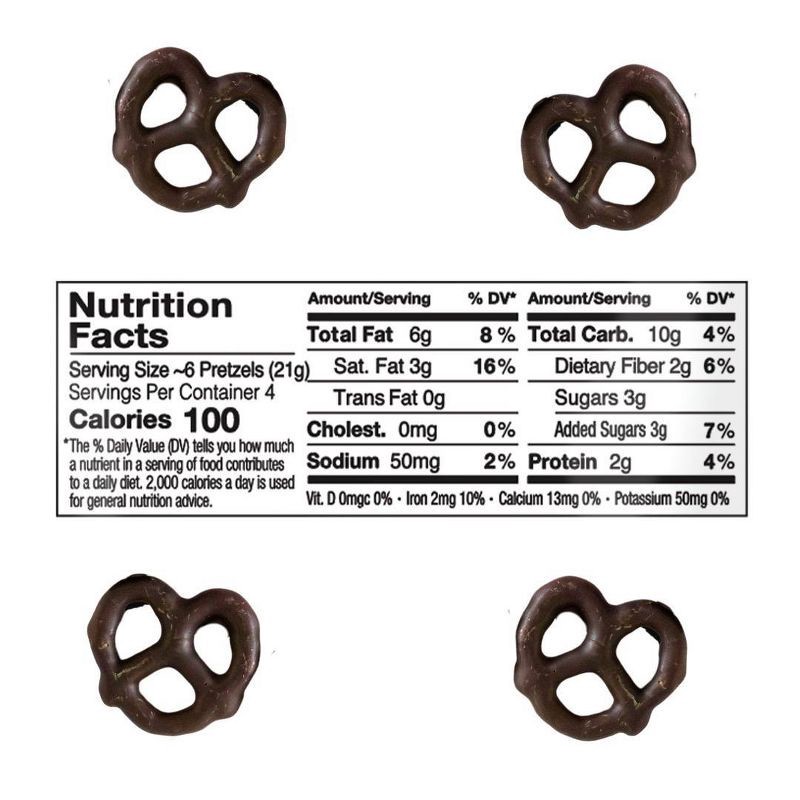 slide 6 of 6, JOJO's Dark Chocolate Covered Pretzels - 3oz, 3 oz