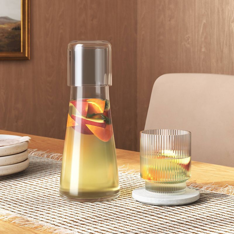 slide 2 of 4, 30 fl oz Glass Beverage Carafe - Threshold™, 30 fl oz