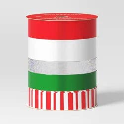 5 End Christmas Ribbon 40' Red/Silver/Green - Wondershop™
