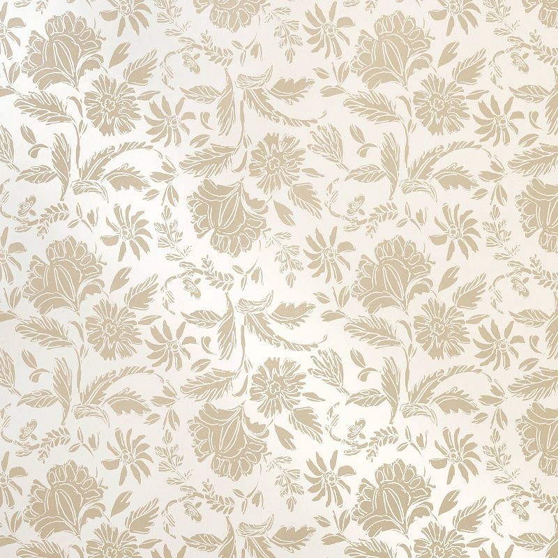 slide 4 of 4, Threshold designed w/Studio McGee Floral Striped Peel and Stick Wallpaper Pearl - Threshold™ designed with Studio McGee, 1 ct