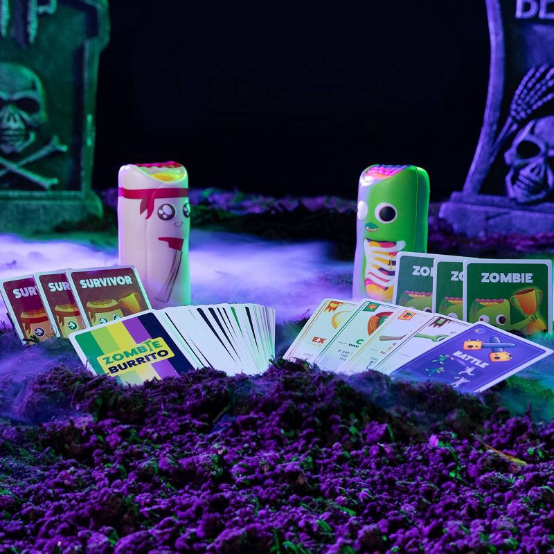 slide 5 of 7, Zombie Burrito Party Game: Exploding Kittens, Fun Social Skills Card Party, 2-6 Players, 15 Min Play, 1 ct