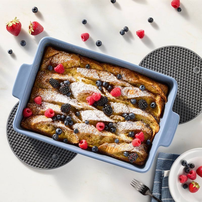 slide 2 of 4, 2pk Silicone Trivet Dark Gray - Figmint™: Dishwasher-Safe, Heat-Resistant for Hot Dishes, 8" Square, Lightweight, 2 ct