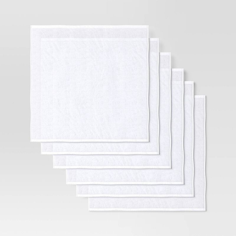 slide 3 of 3, 6pc Flour Sacks Kitchen Textile Set White - Room Essentials™: Modern Cotton Dish Towels, Plain Weave, Machine Washable, 6 ct