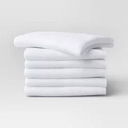 6pc Flour Sacks Kitchen Textile Set White - Room Essentials™: Modern Cotton Dish Towels, Plain Weave, Machine Washable