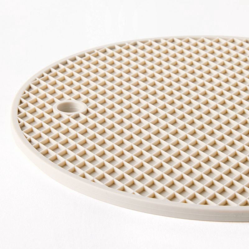 slide 3 of 4, 2pk Silicone Trivet Light Gray - Figmint™, 2 ct