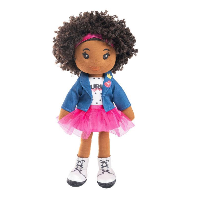 slide 2 of 7, Beautiful Curly Me 14'' Bella Entrepreneur with Curly Hair Plush Doll, 1 ct
