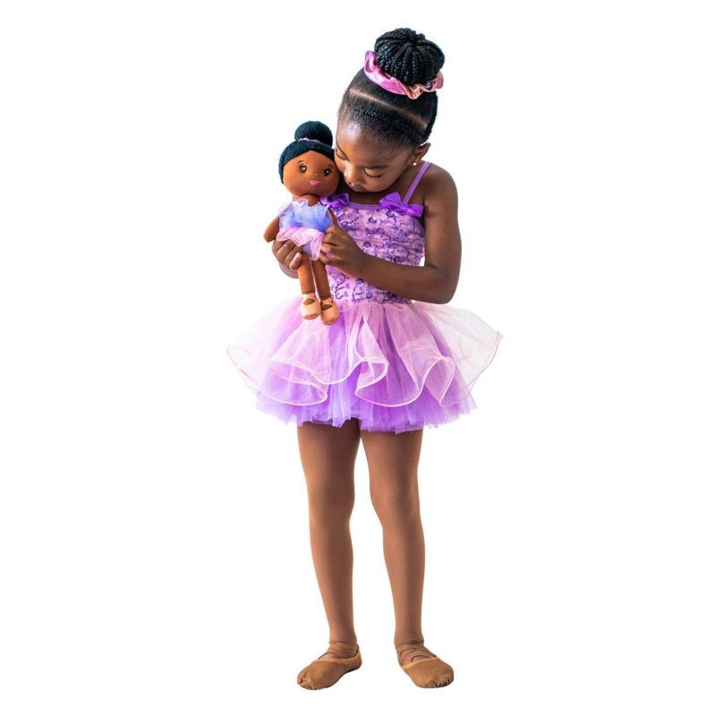 slide 4 of 6, Beautiful Curly Me 14'' Imara Ballerina with Braids Plush Doll, 1 ct