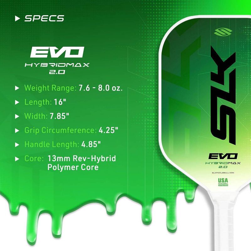 slide 5 of 8, Selkirk Sport SLK Evo Hybrid - XL Green, 1 ct