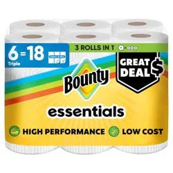 Bounty Essentials Select-A-Size Paper Towels - 6 Triple Rolls