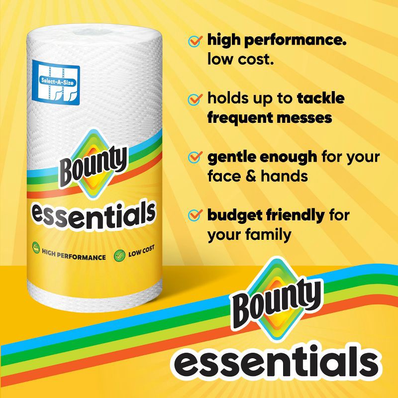 slide 2 of 16, Bounty Essentials Select-A-Size Paper Towels - 2 Triple Rolls, 1 ct
