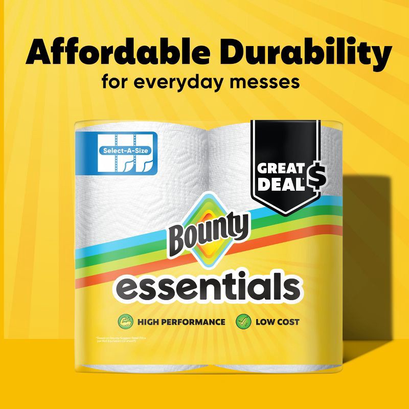 slide 3 of 16, Bounty Essentials Select-A-Size Paper Towels - 2 Triple Rolls, 1 ct