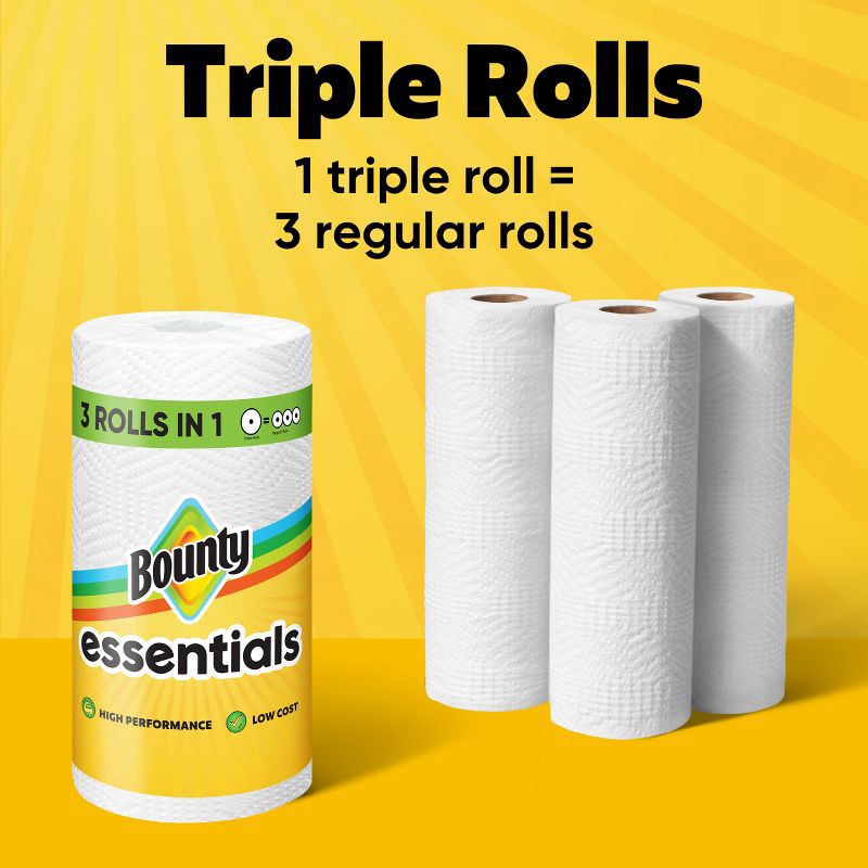 slide 13 of 16, Bounty Essentials Select-A-Size Paper Towels - 2 Triple Rolls, 1 ct