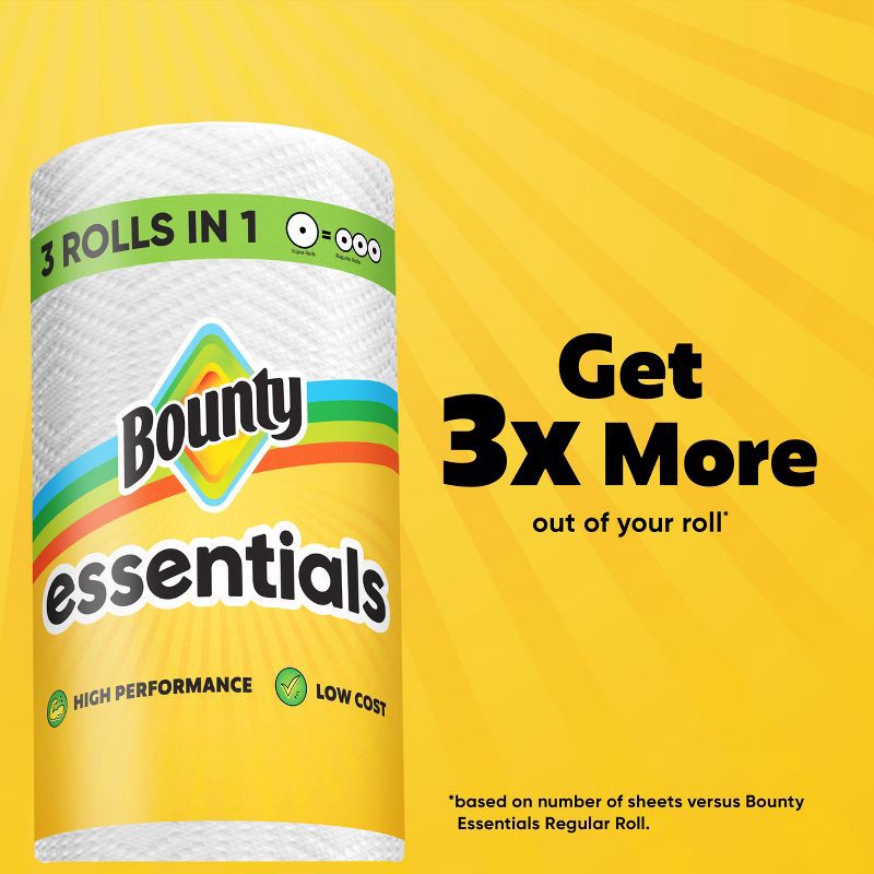 slide 12 of 16, Bounty Essentials Select-A-Size Paper Towels - 2 Triple Rolls, 1 ct