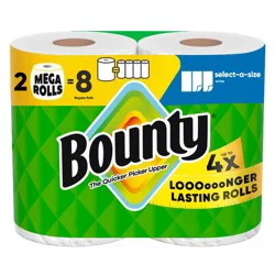 Bounty Select-A-Size Paper Towels - 2 Mega Rolls