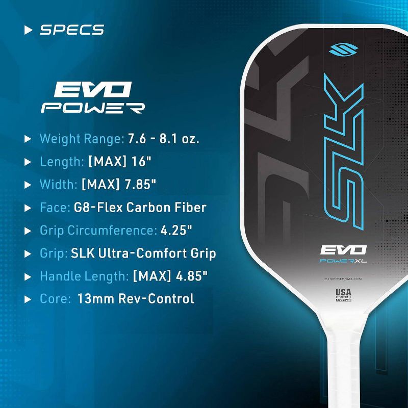 slide 3 of 5, Selkirk Sport SLK Evo Power Max - Blue, 1 ct