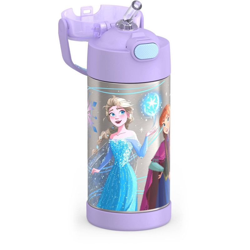 slide 4 of 10, Thermos Kids' 12oz Stainless Steel FUNtainer Water Bottle with Bail Handle - Frozen Lavender, 12 oz