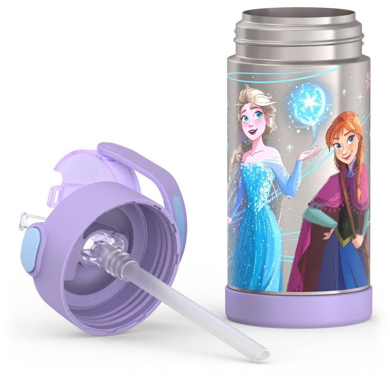 slide 6 of 10, Thermos Kids' 12oz Stainless Steel FUNtainer Water Bottle with Bail Handle - Frozen Lavender, 12 oz