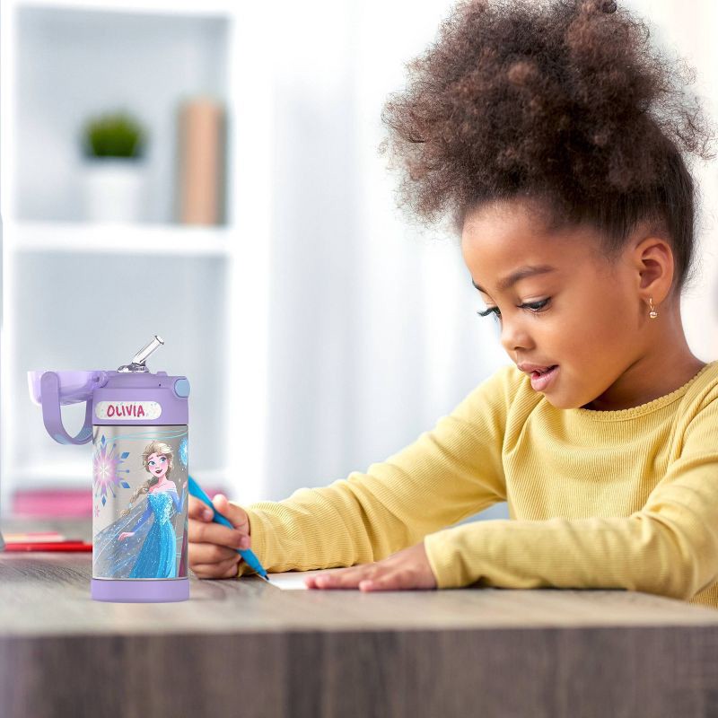 slide 10 of 10, Thermos Kids' 12oz Stainless Steel FUNtainer Water Bottle with Bail Handle - Frozen Lavender, 12 oz