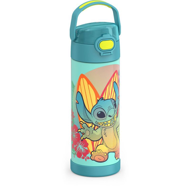 slide 2 of 8, Thermos 16oz Stainless Steel FUNtainer Water Bottle with Bail Handle - Stitch, 16 oz