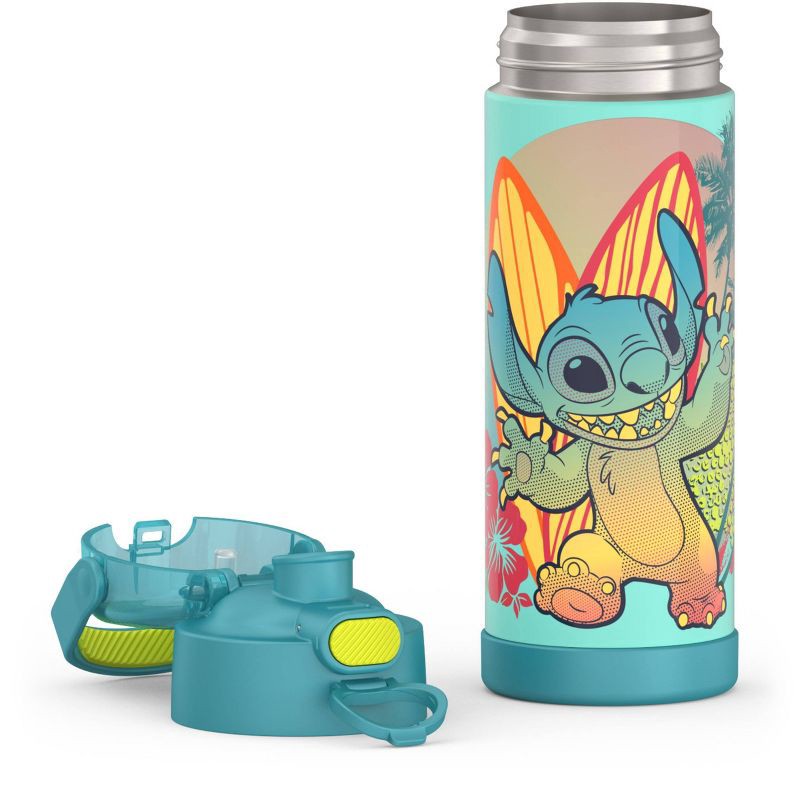 slide 5 of 8, Thermos 16oz Stainless Steel FUNtainer Water Bottle with Bail Handle - Stitch, 16 oz