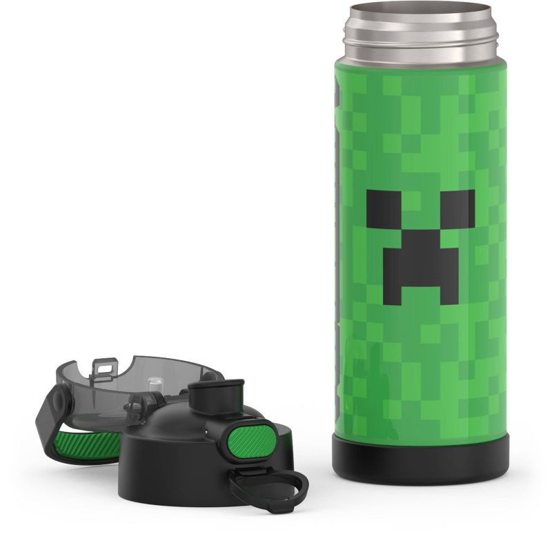 slide 6 of 9, Thermos 16oz Stainless Steel FUNtainer Water Bottle with Bail Handle- Minecraft, 16 oz