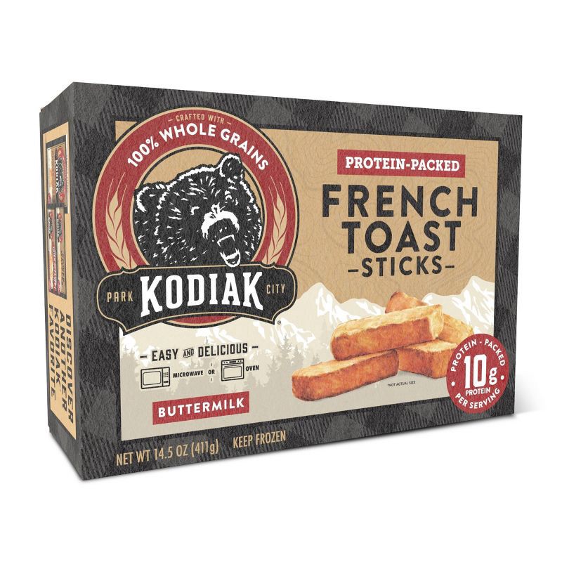 slide 3 of 7, Kodiak Cakes Kodiak Protein-Packed Frozen Buttermilk French Toast Sticks - 14.5oz, 14.5 oz