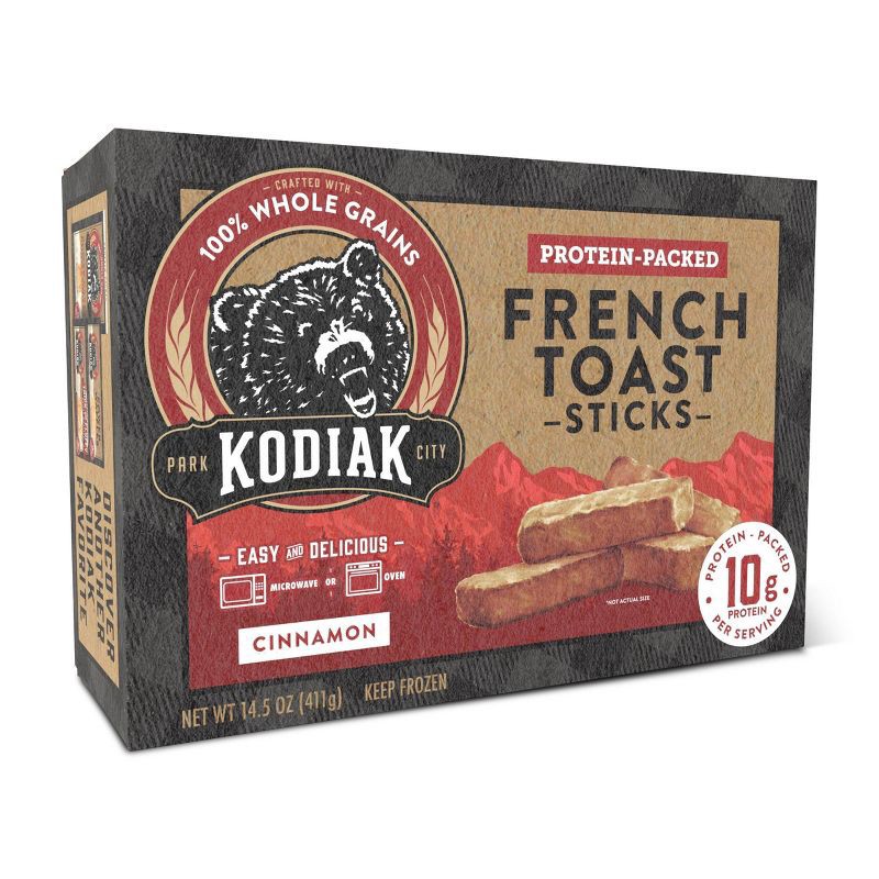 slide 3 of 8, Kodiak Cakes Kodiak Protein-Packed Frozen Cinnamon French Toast Sticks - 14.5oz, 14.5 oz