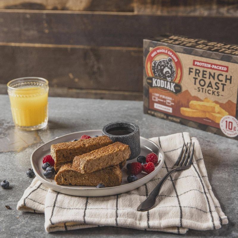 slide 3 of 4, Kodiak Cakes Kodiak Protein-Packed Frozen Cinnamon French Toast Sticks - 14.5oz, 14.5 oz