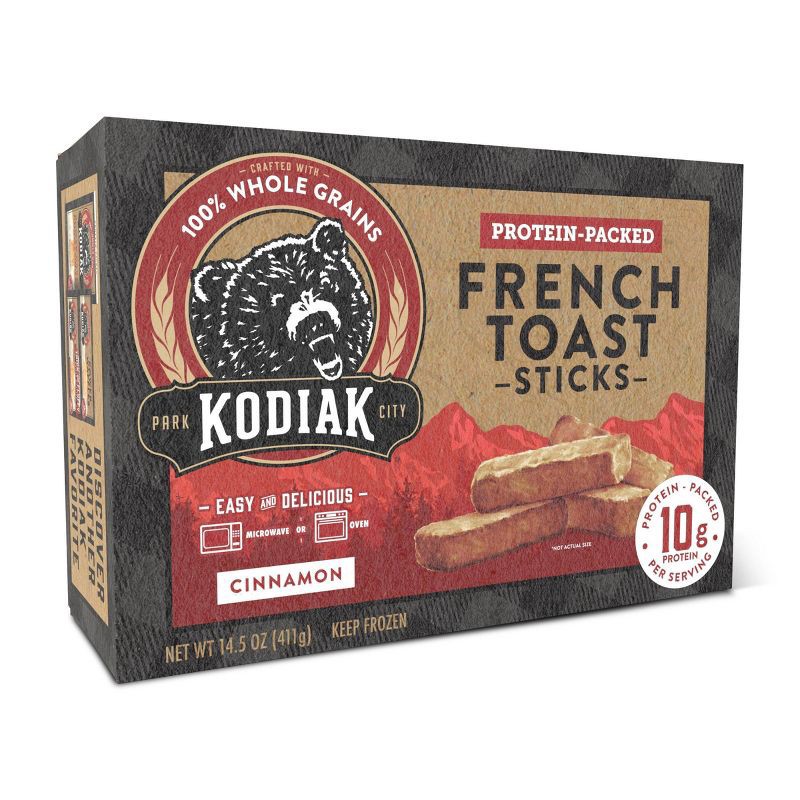 slide 2 of 4, Kodiak Cakes Kodiak Protein-Packed Frozen Cinnamon French Toast Sticks - 14.5oz, 14.5 oz