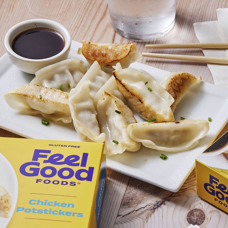 slide 4 of 5, Feel Good Foods Gluten Free Frozen Chicken Potstickers - 10oz, 10 oz